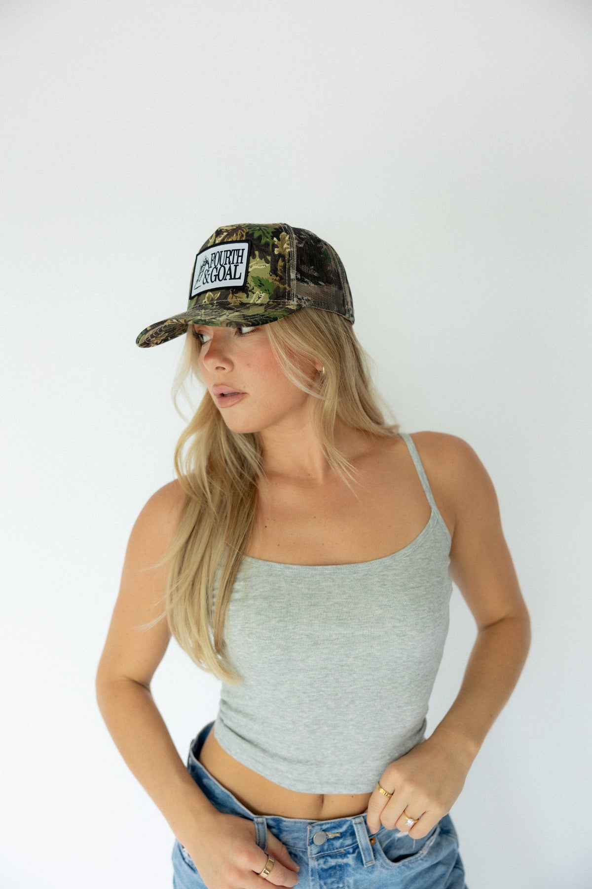 Fourth and Goal Patch Hat- Camo