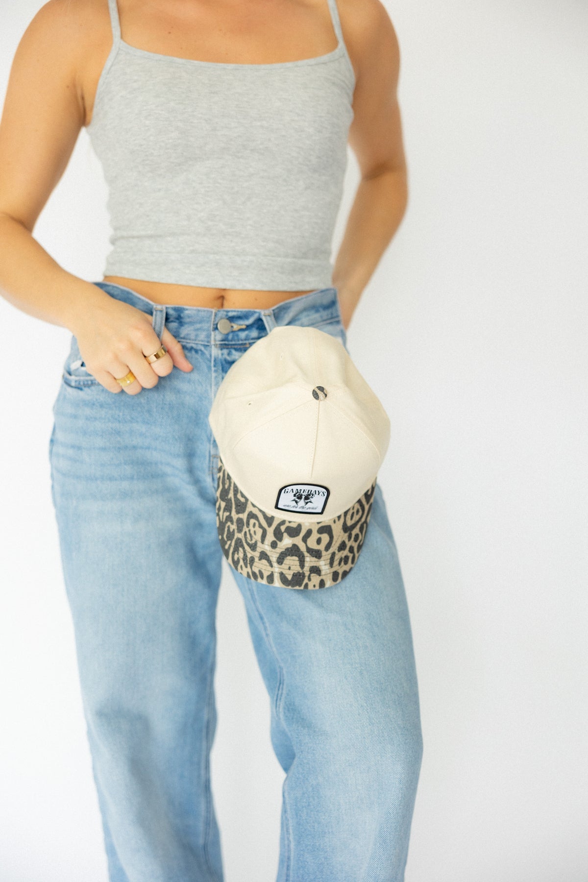 For the Girls Patch Hat- Leopard