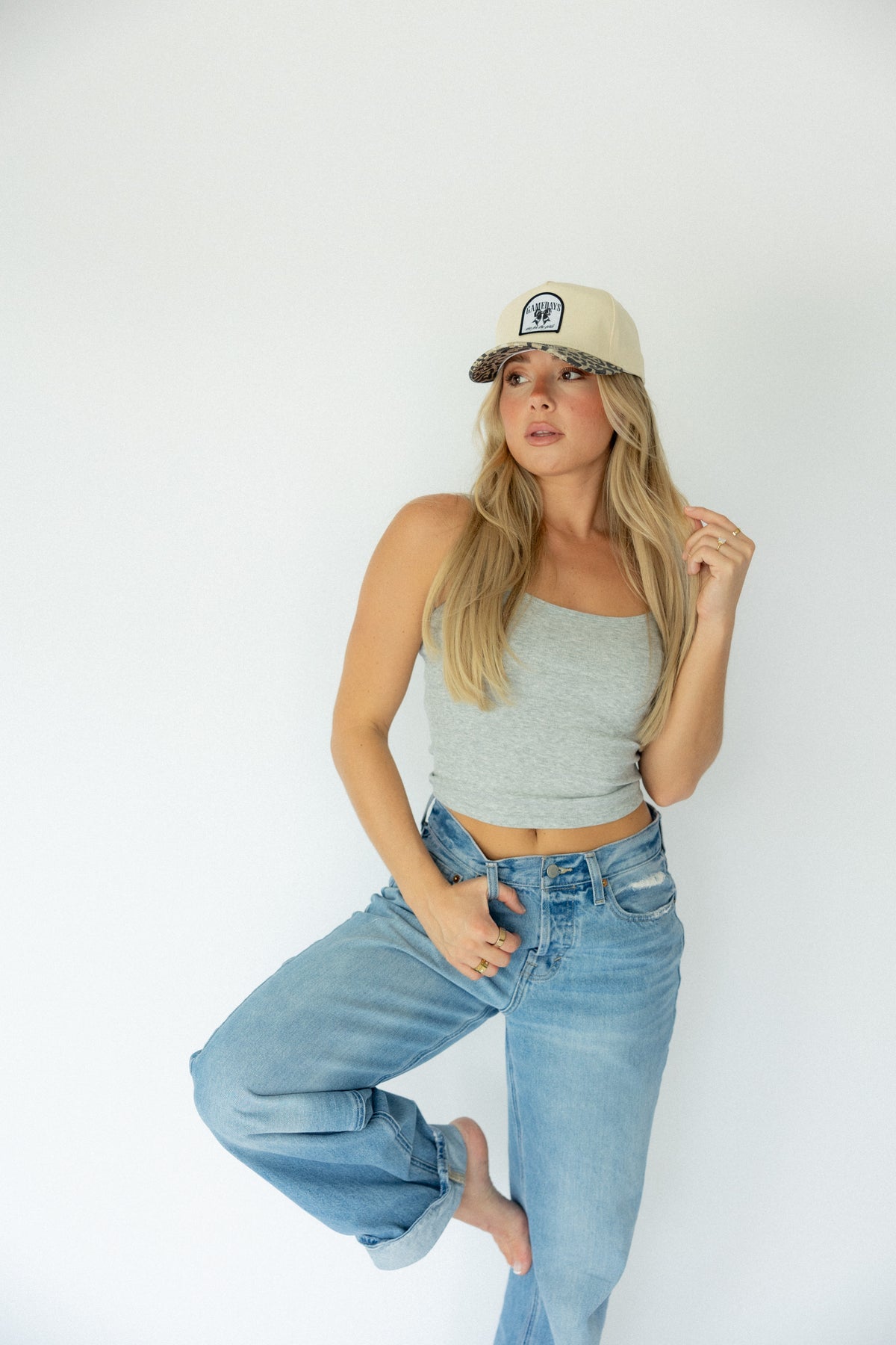 For the Girls Patch Hat- Leopard
