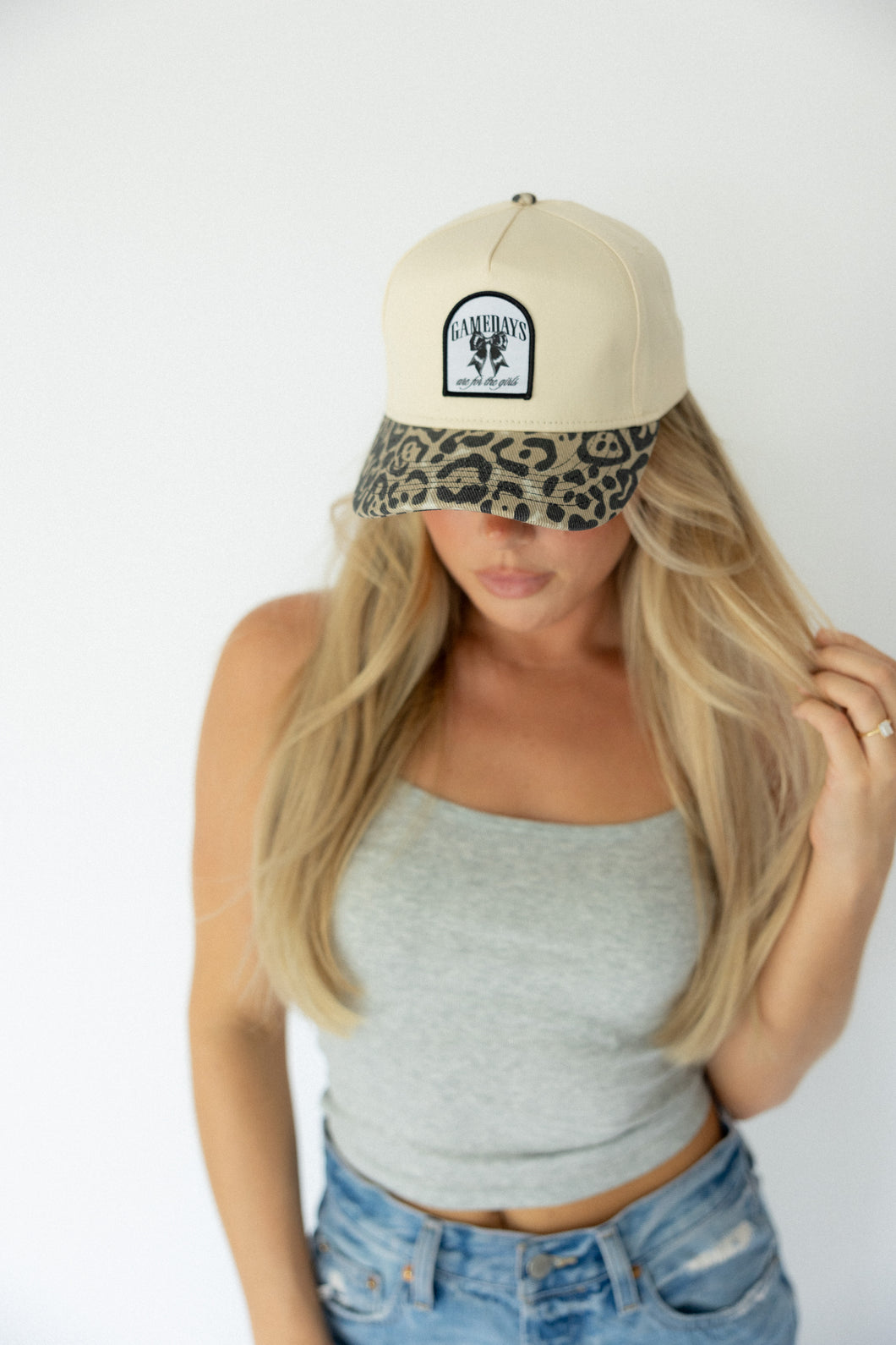 For the Girls Patch Hat- Leopard