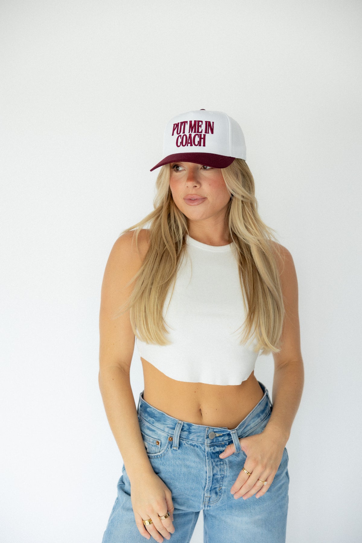 Put Me in Coach Hat- Maroon