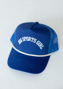 Big Sports Girl Hat- Blue