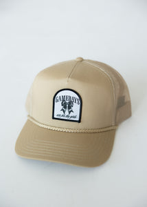 For the Girls Patch Hat- Tan