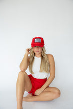 Load image into Gallery viewer, Fourth and Goal Patch Hat- Red

