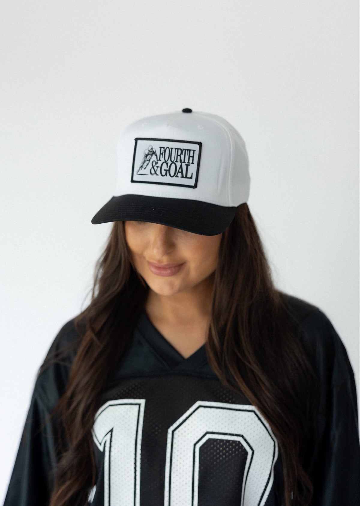 Fourth and Goal Patch Hat- White