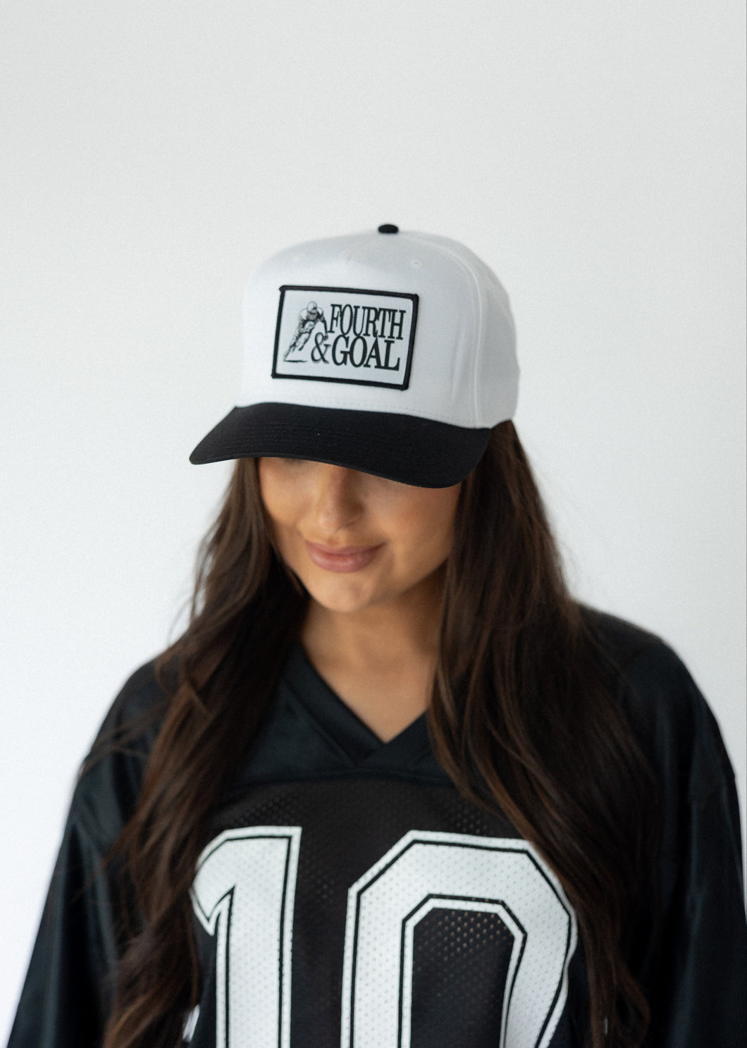 Fourth and Goal Patch Hat- White
