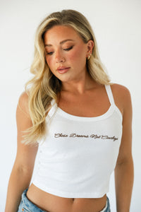 Chase Dreams Script Tank- White