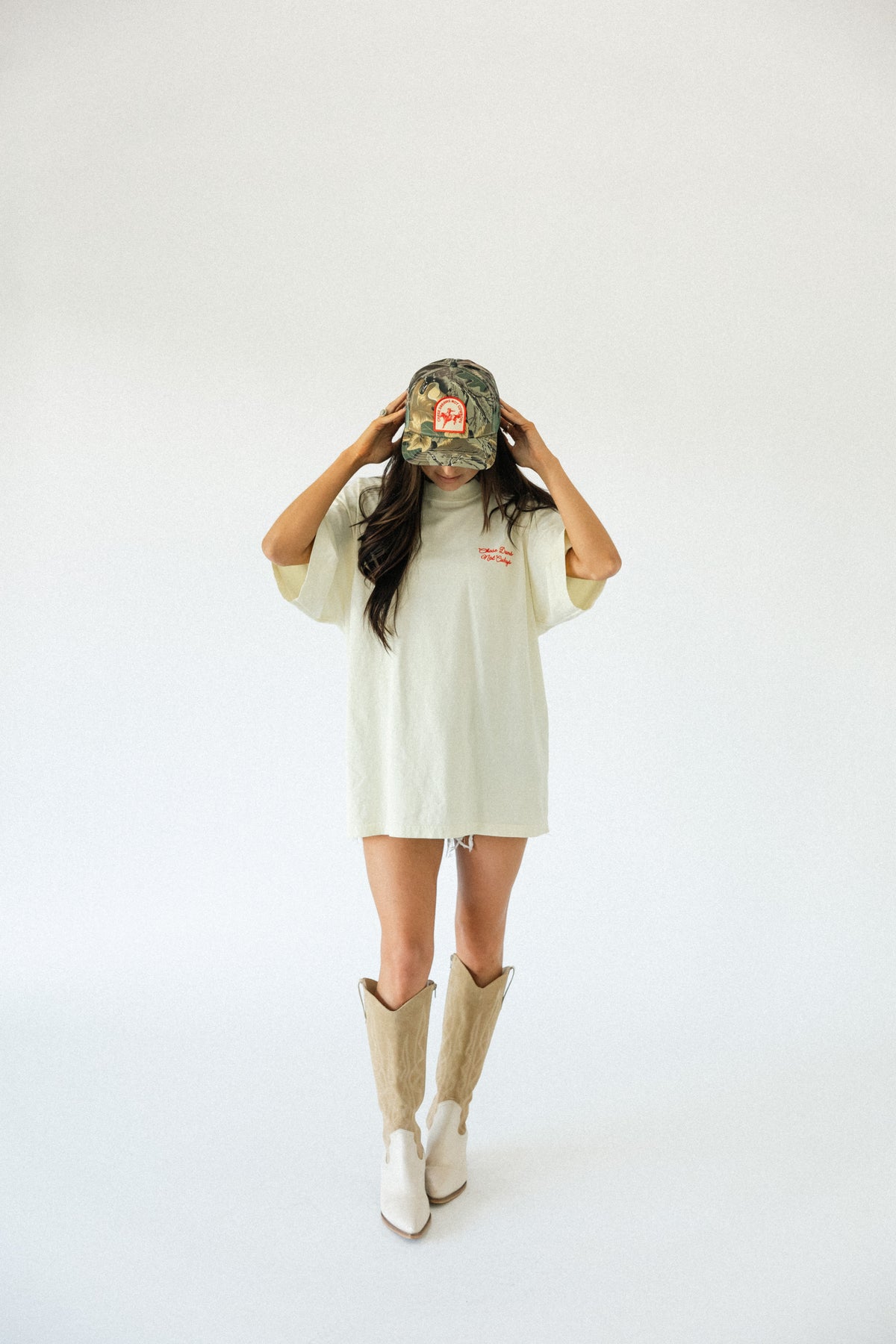 CDNC Script Tee- Cream