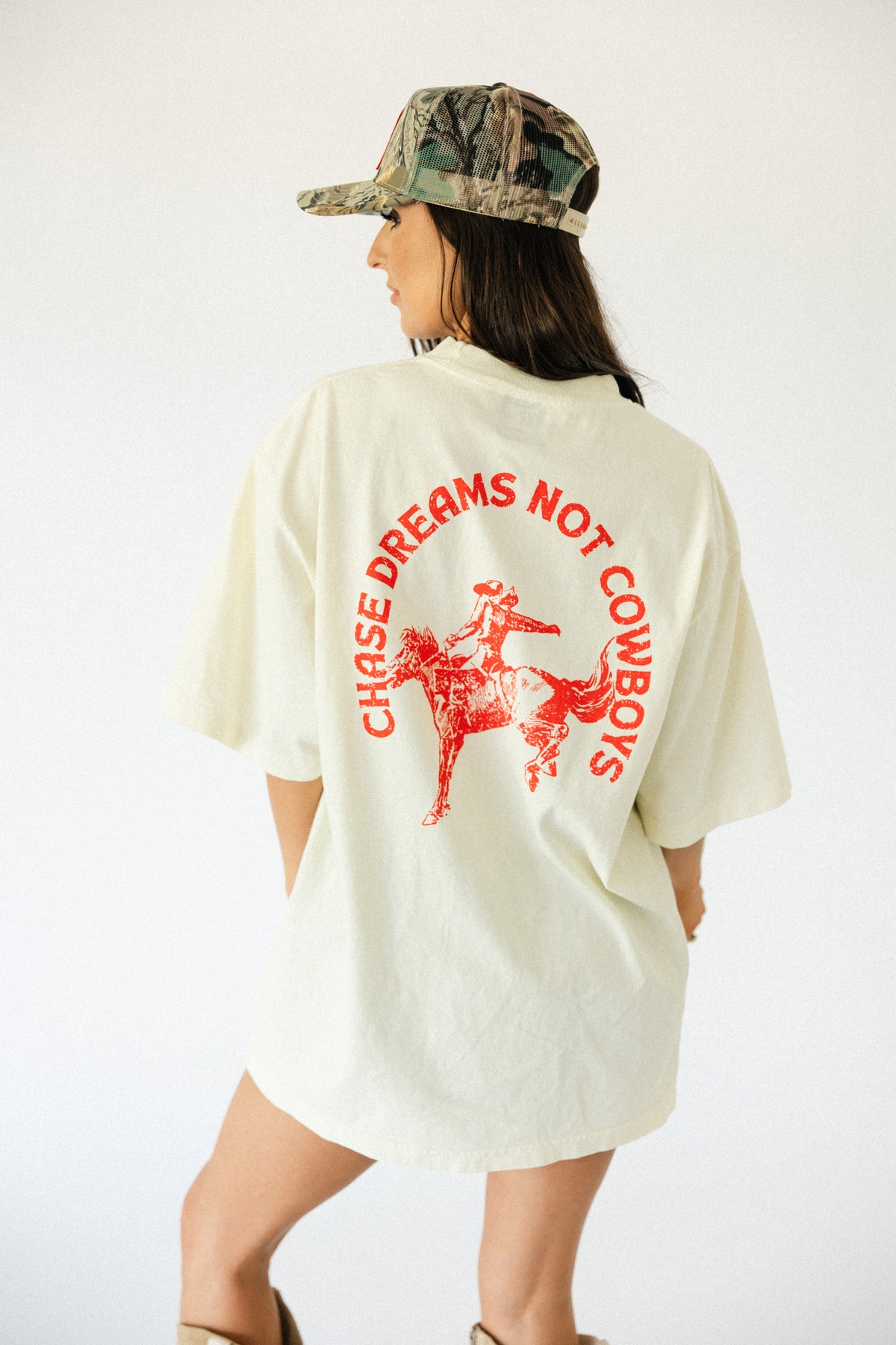 CDNC Script Tee- Cream
