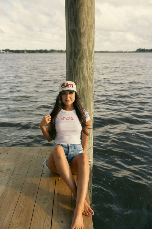 Born Free Baby Tee- White