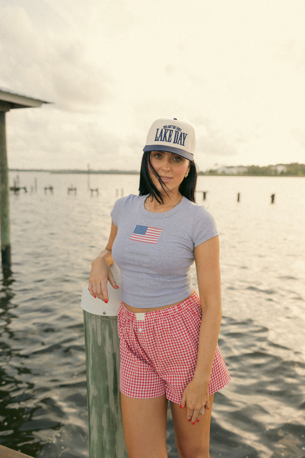 American Flag Baby Tee
