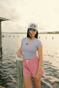 American Flag Baby Tee