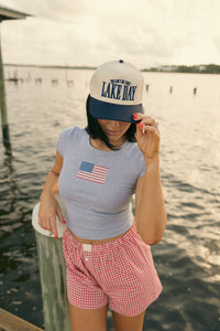American Flag Baby Tee