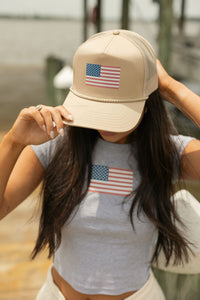 American Flag Baby Tee