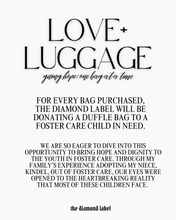 Load image into Gallery viewer, LOVE + LUGGAGE Duffle Bag
