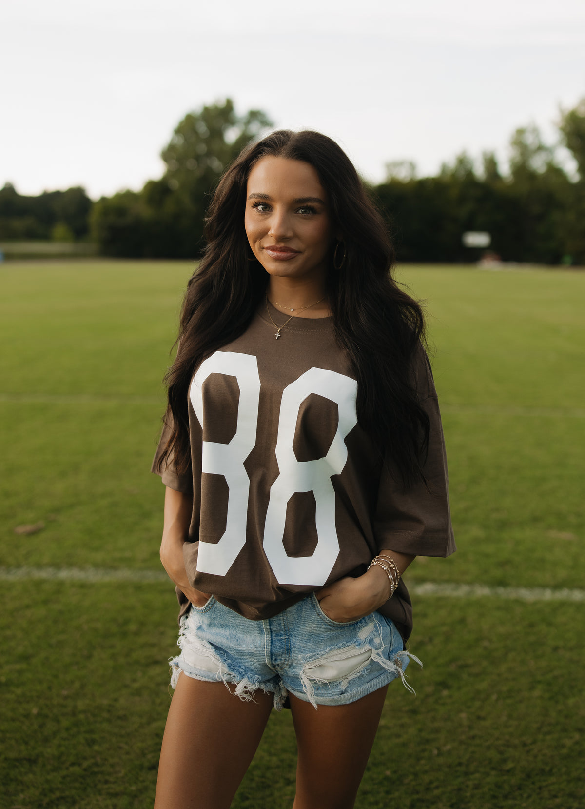 88 Oversized Football Tee