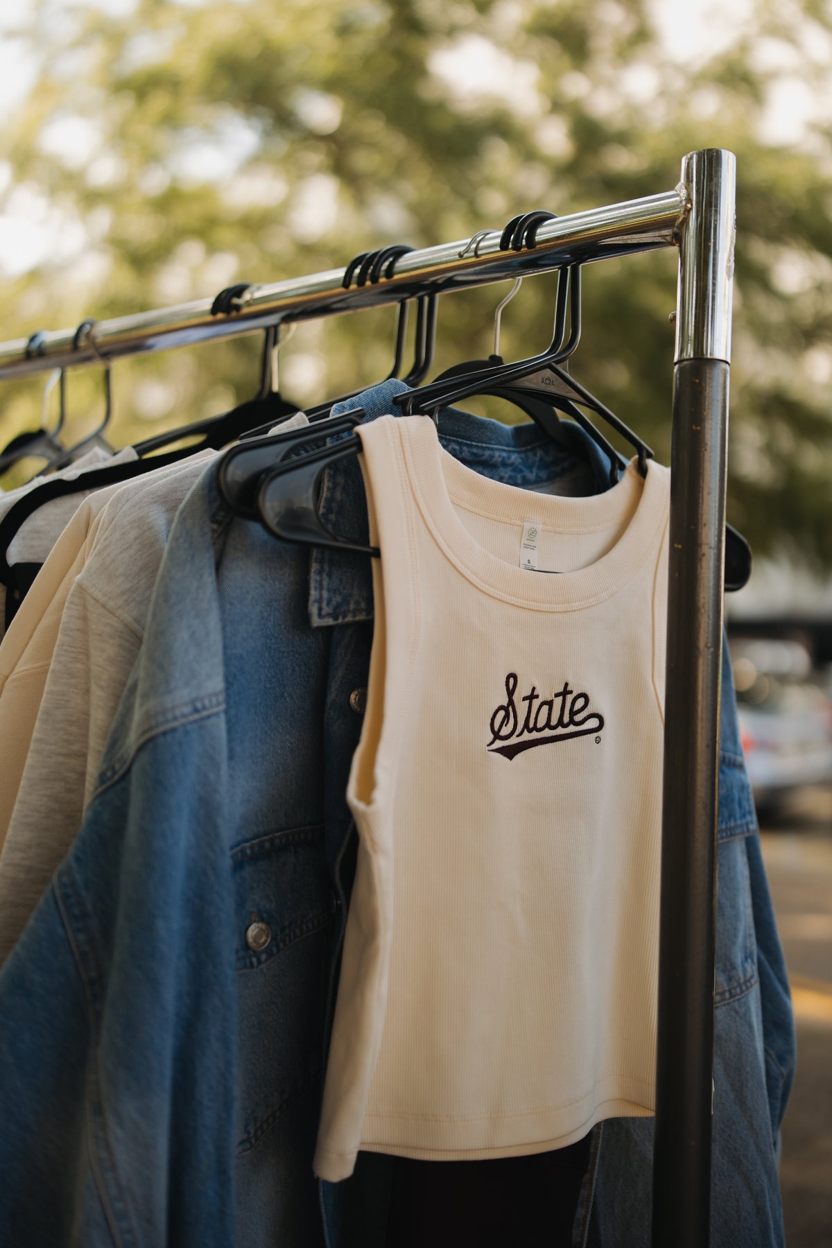 Script State Ribbed Tank