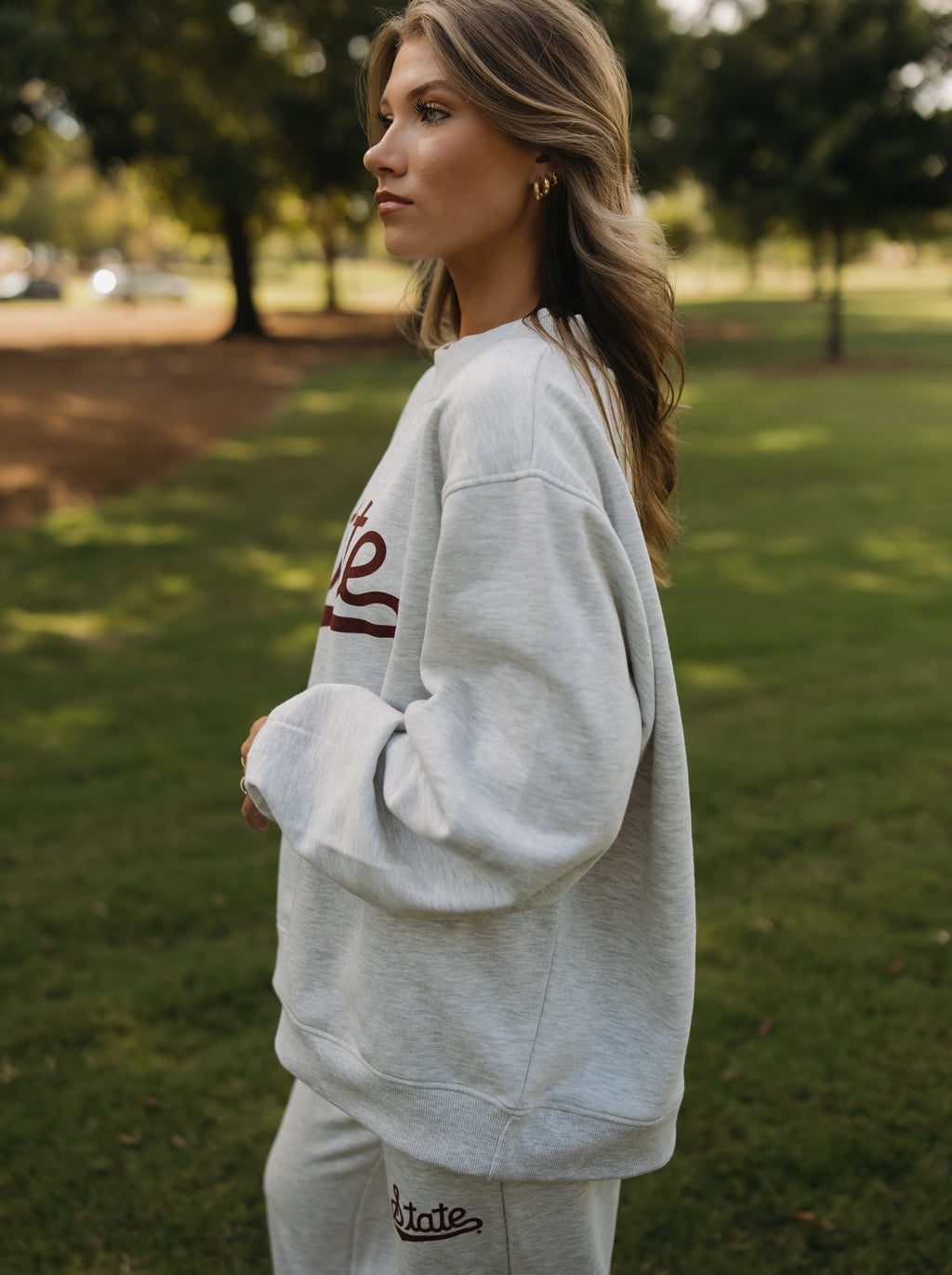 Classic State Script Printed Mockneck
