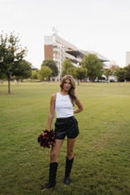 Load image into Gallery viewer, Hail State Ribbed Tank- White

