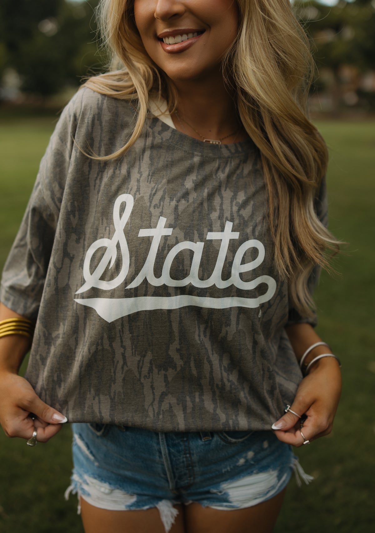 State Mossy Oak Bottomland Camo Tee