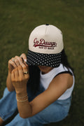 Go Dawgs Say It Back Hat- Polka Dot