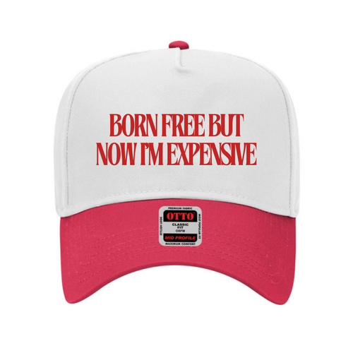 Born Free Trucker Hat- White/Red