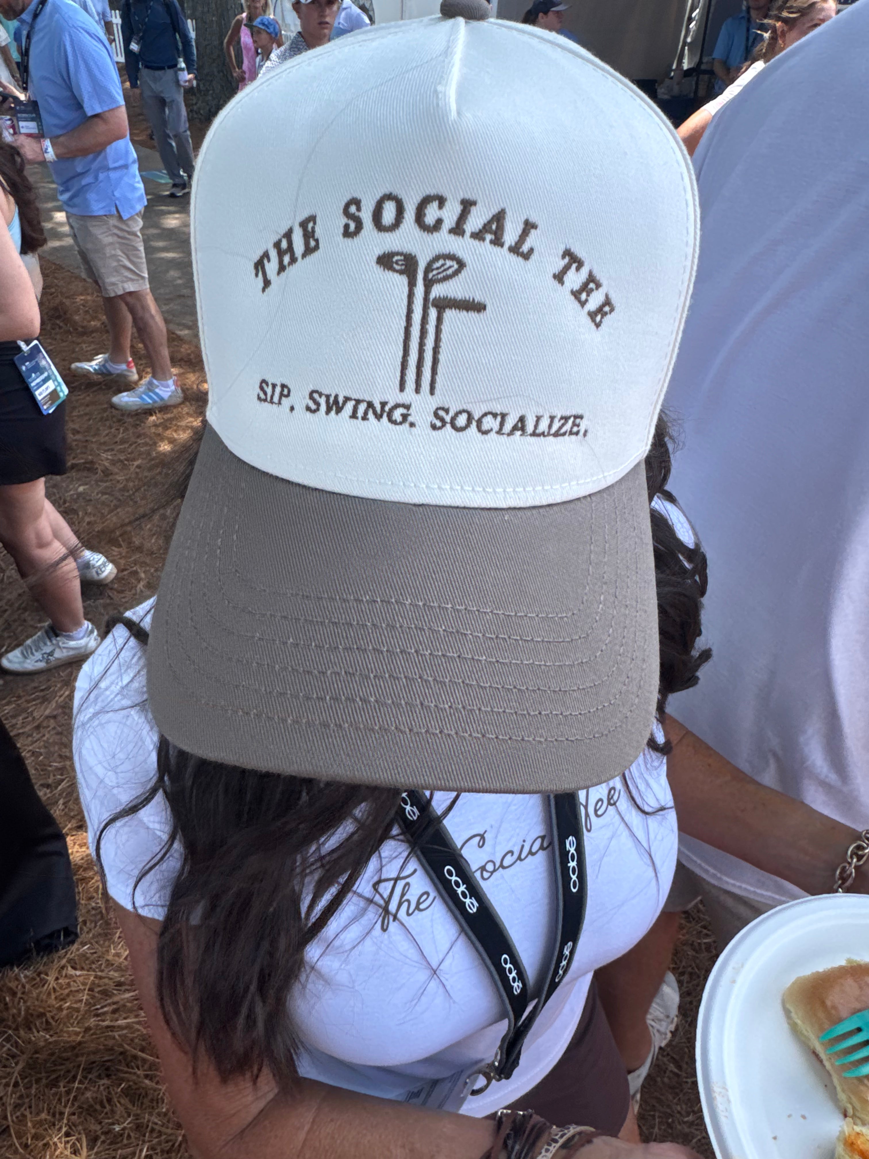 The Social Tee Embroidered Hat- Brown