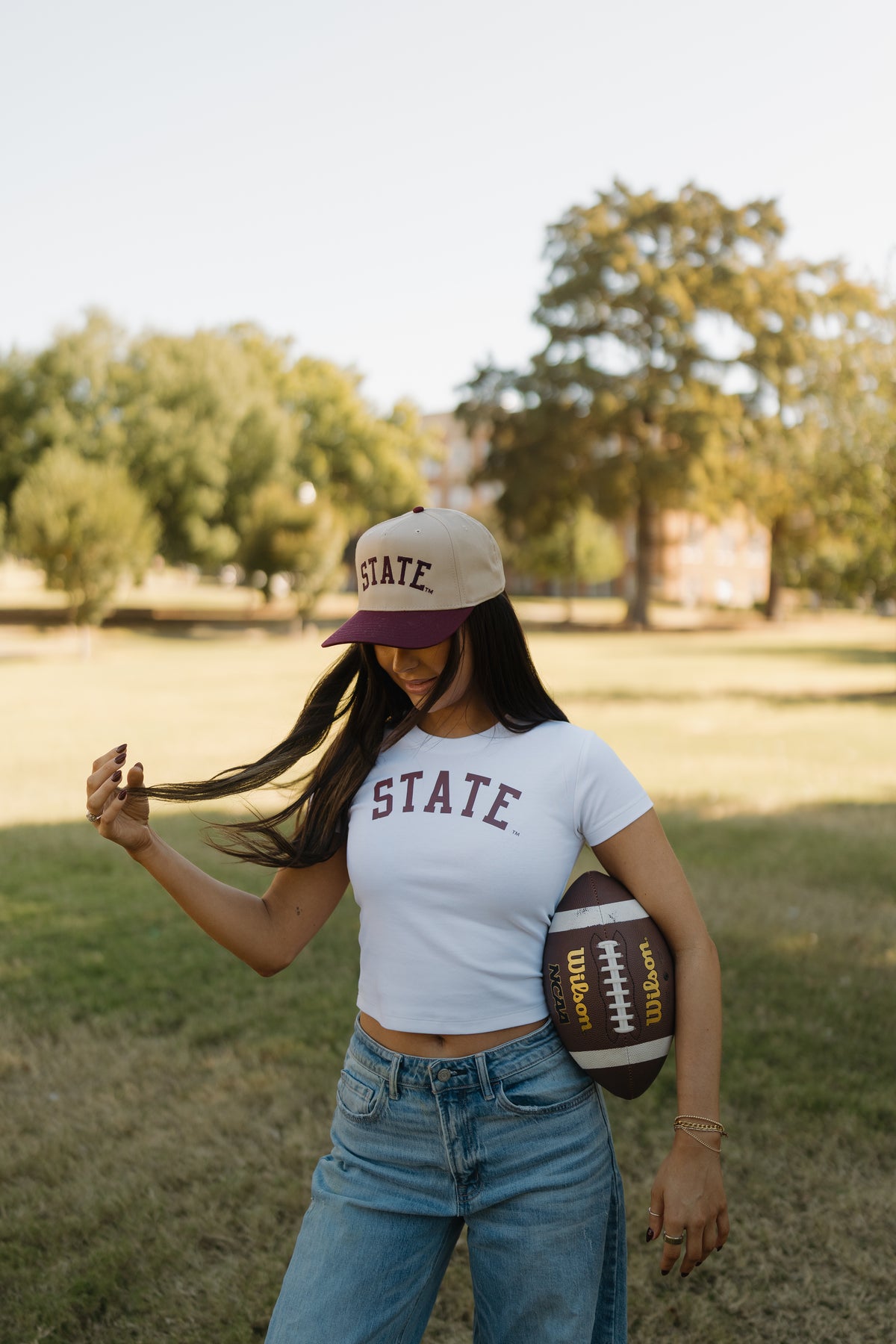 State Arched Baby Tee