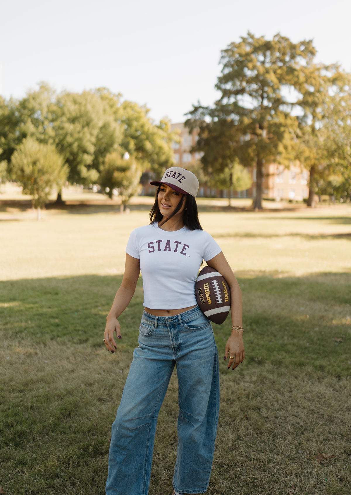 State Arched Baby Tee