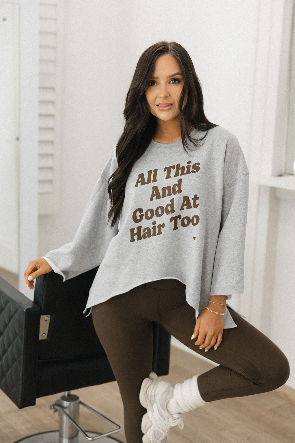 All This and Good at Hair too Sweatshirt