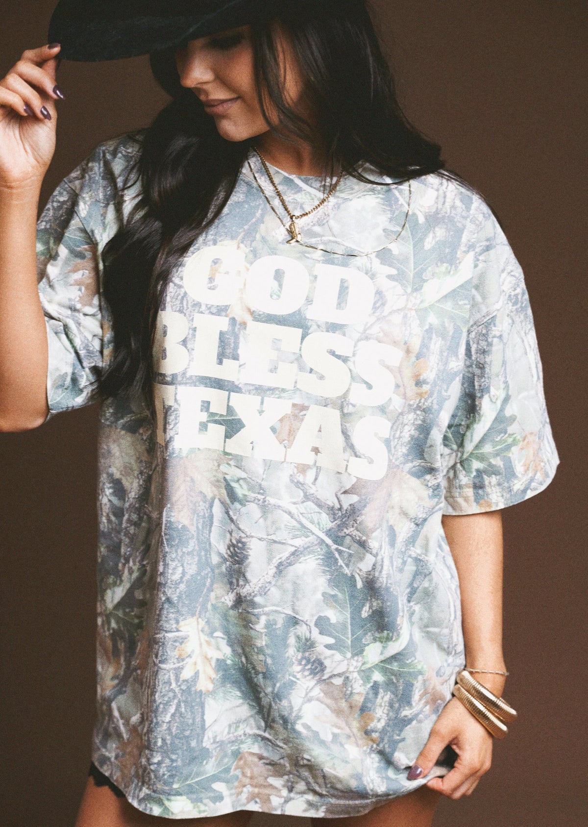 God Bless Texas Camo Tee