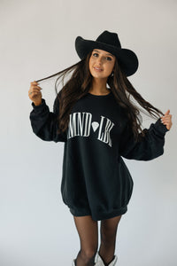 The Diamond Label Sweatshirt- Black