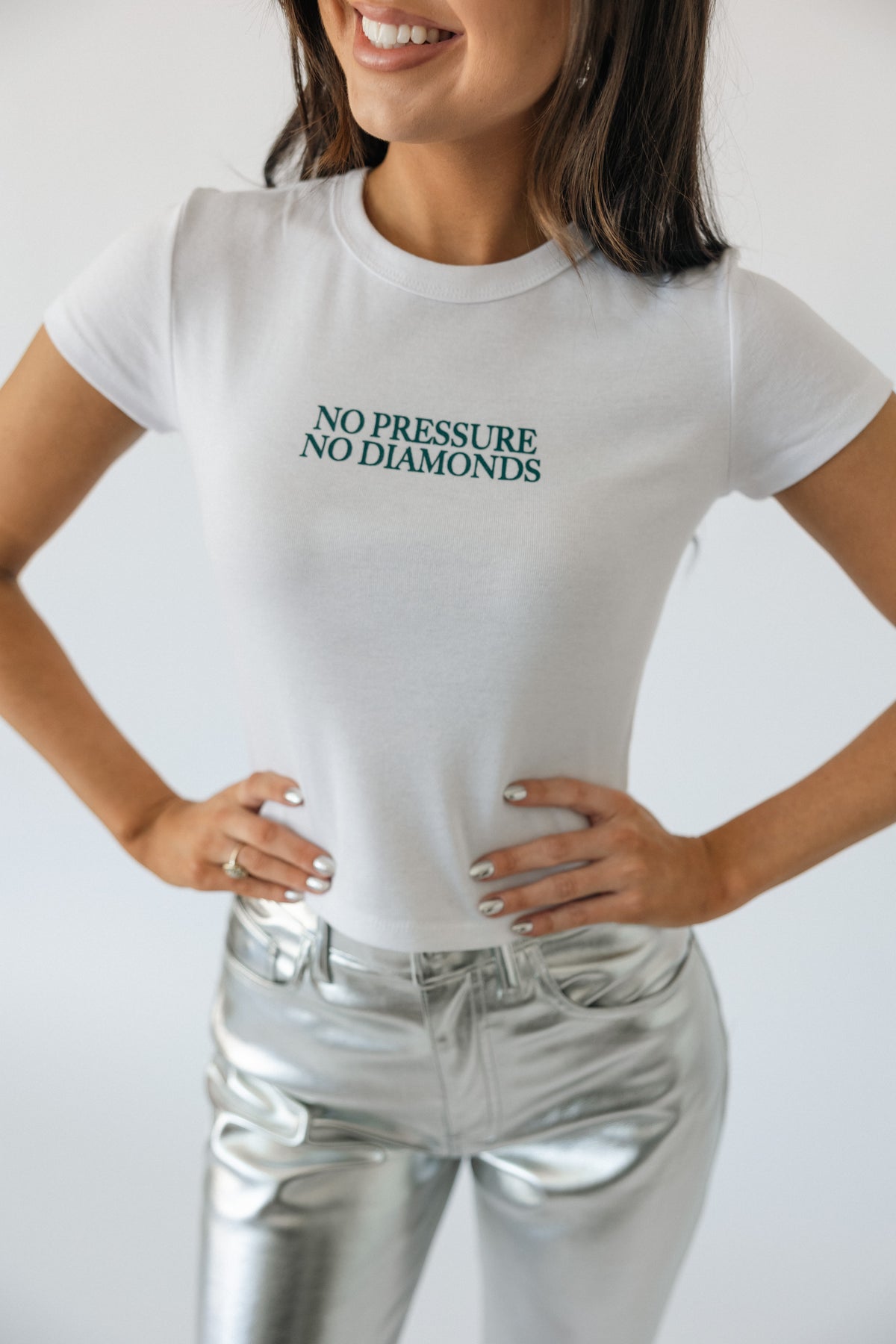 No Pressure No Diamonds Baby Tee