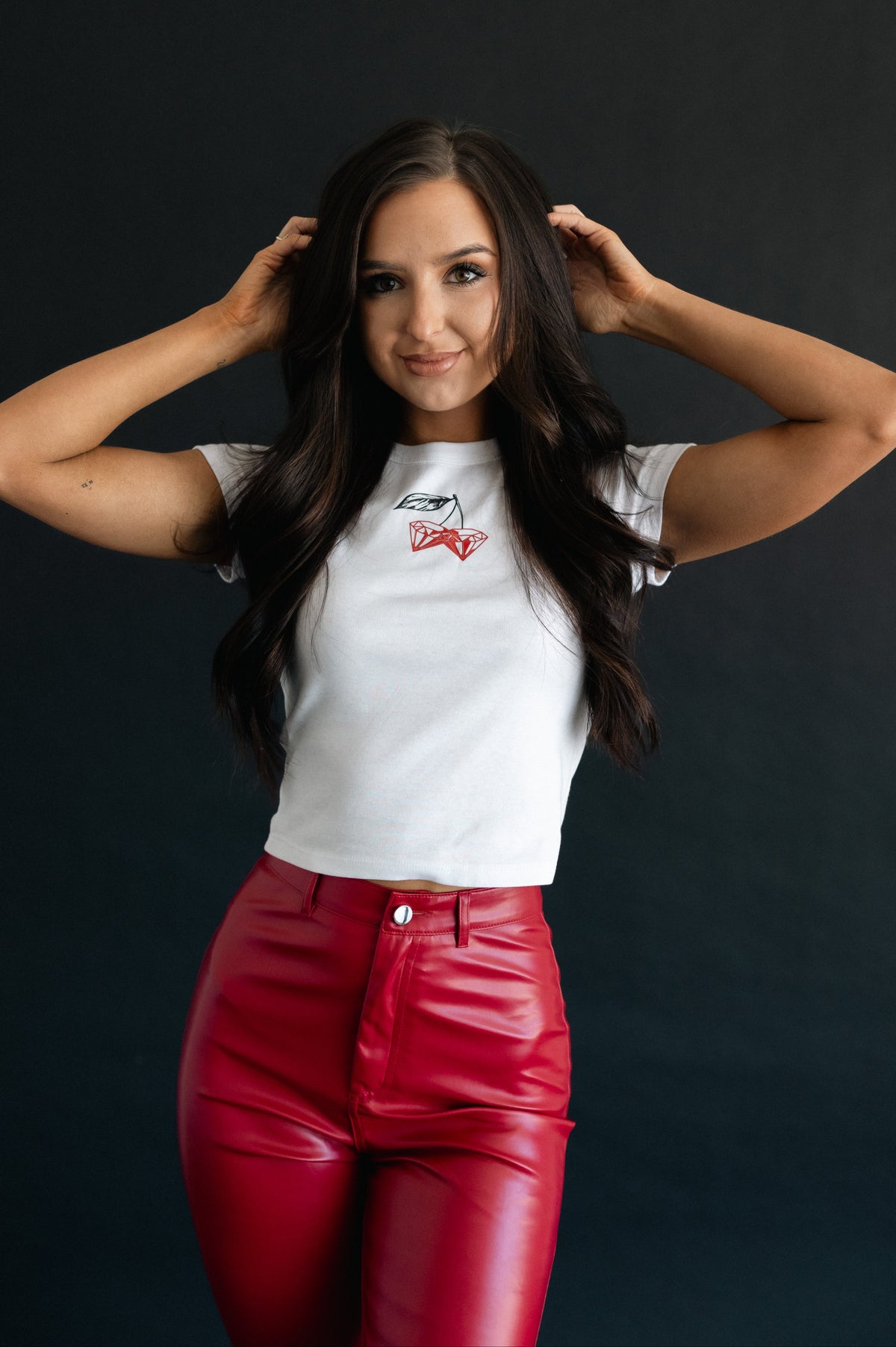 Cherry Diamonds Baby Tee