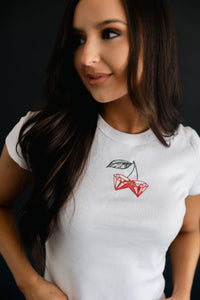 Cherry Diamonds Baby Tee