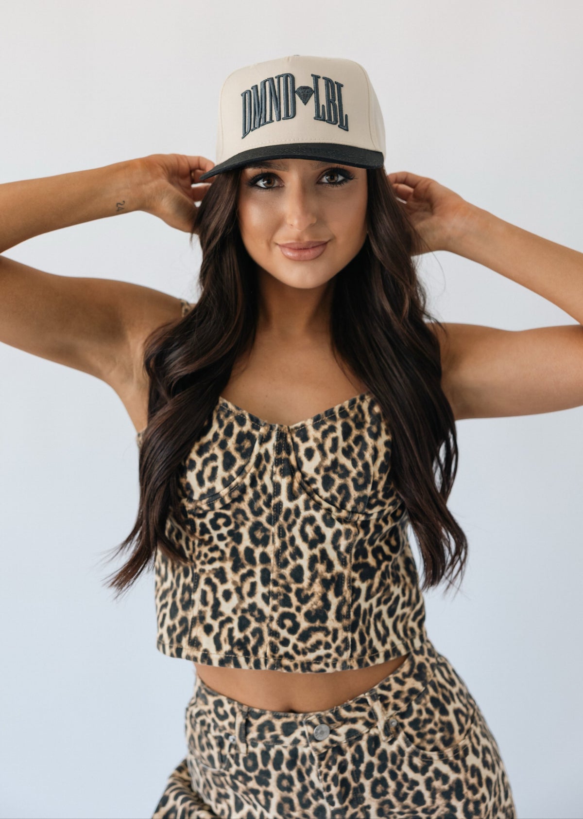 DMND LBL Hat- Dusty Teal