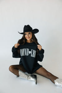 The Diamond Label Sweatshirt- Black