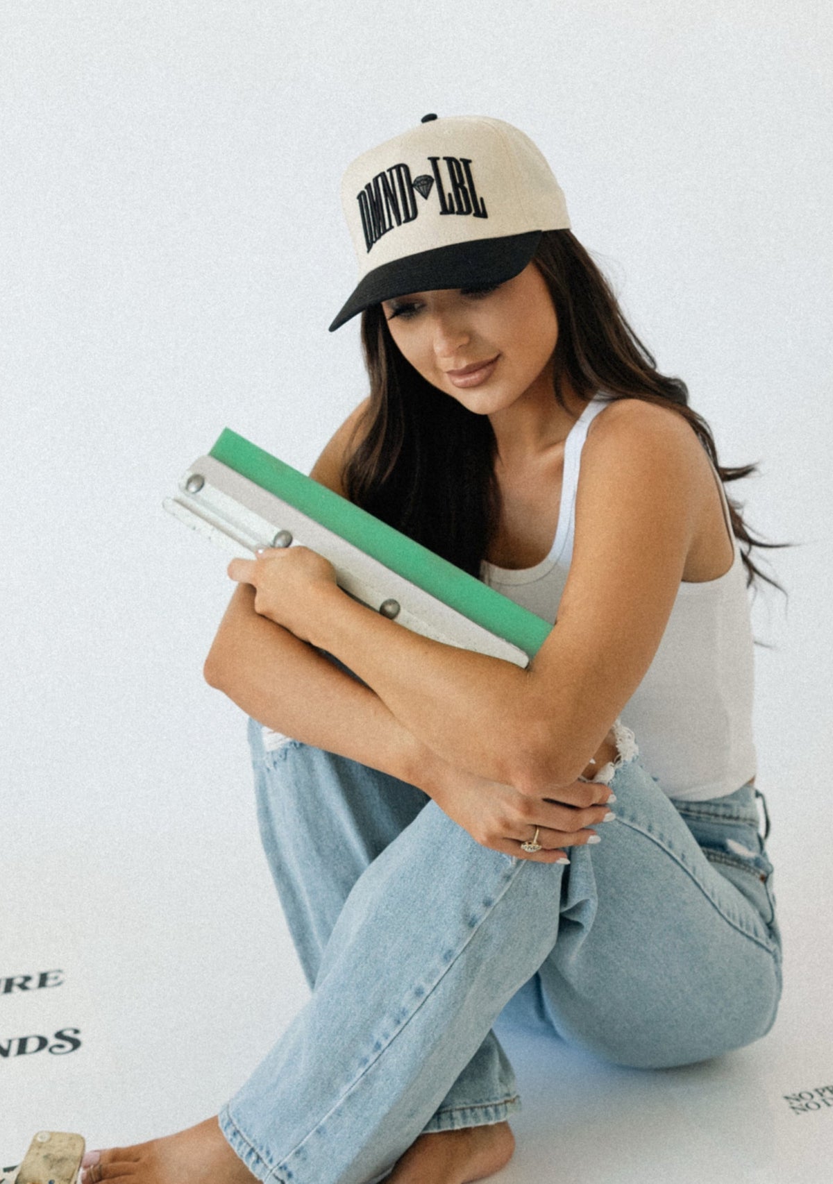 DMND LBL Hat- Black