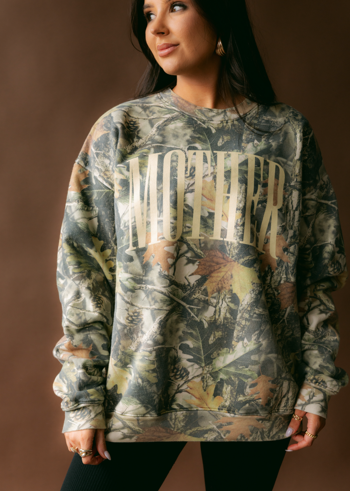 PRE-ORDER Mother Camo Sweatshirt- Pale Yellow