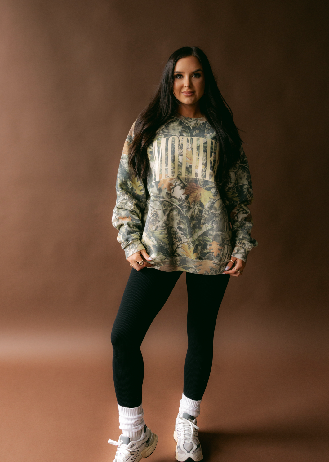 PRE-ORDER Mother Camo Sweatshirt- Pale Yellow