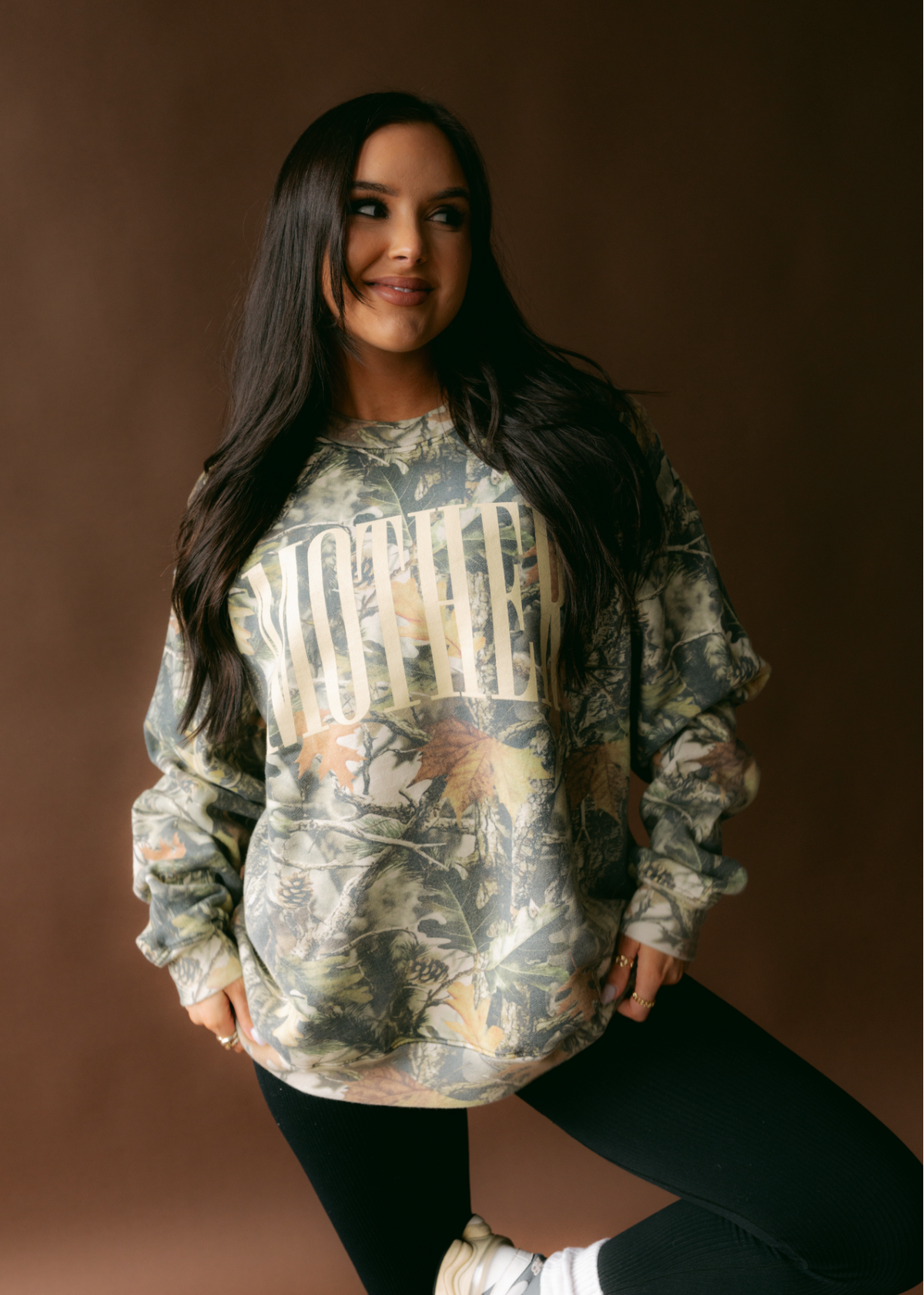 PRE-ORDER Mother Camo Sweatshirt- Pale Yellow