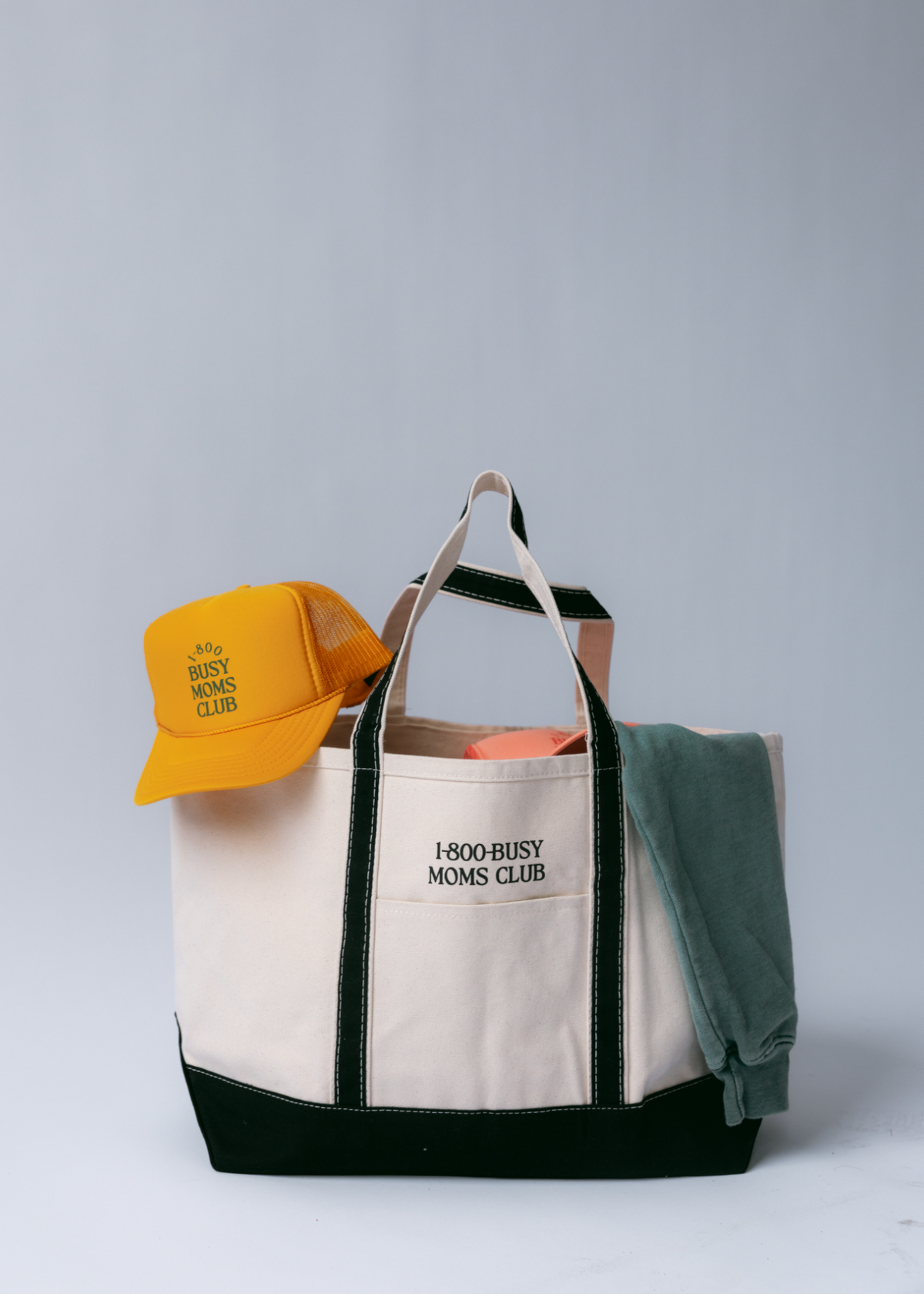 Busy Moms Club Hat- Gold and Green