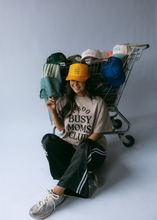 Load image into Gallery viewer, Busy Moms Club Hat- Gold and Green
