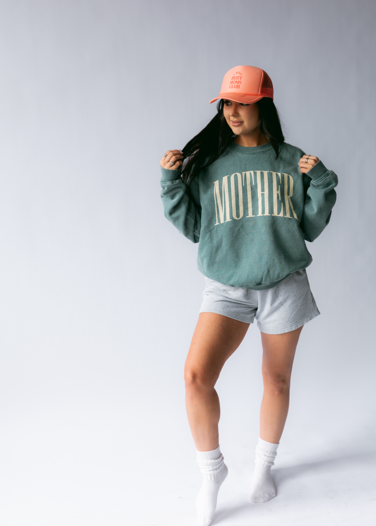 PRE-ORDER Mother Sweatshirt- Brushed Teal