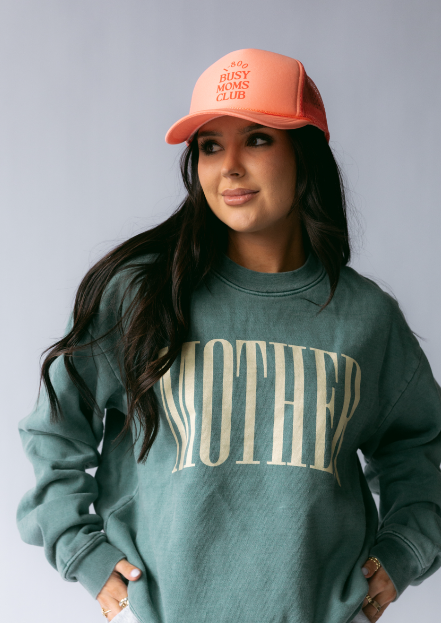 Busy Moms Club Hat- Coral