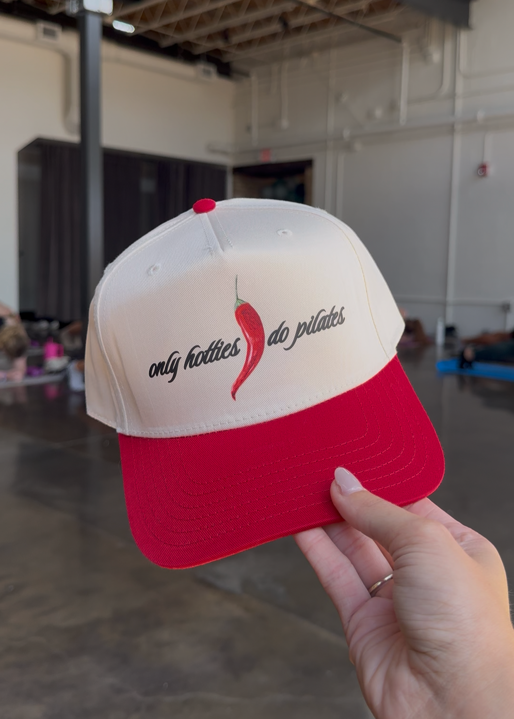 Only Hotties Do Pilates Hat- Red