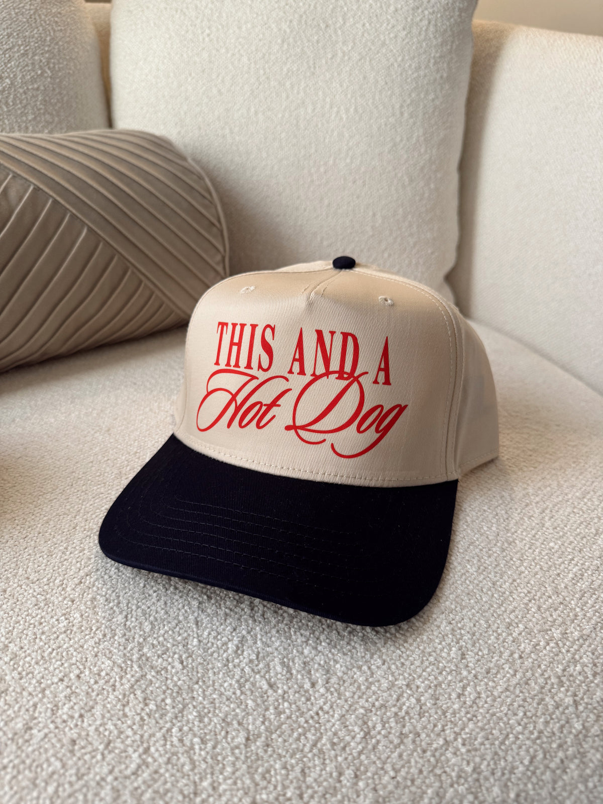 This and a Hot Dog Hat- Navy