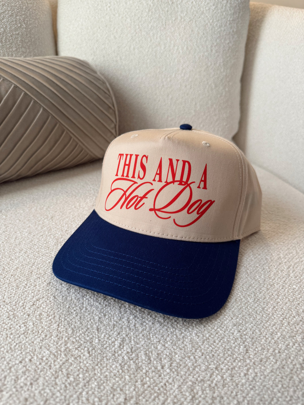 This and a Hot Dog Hat- Royal
