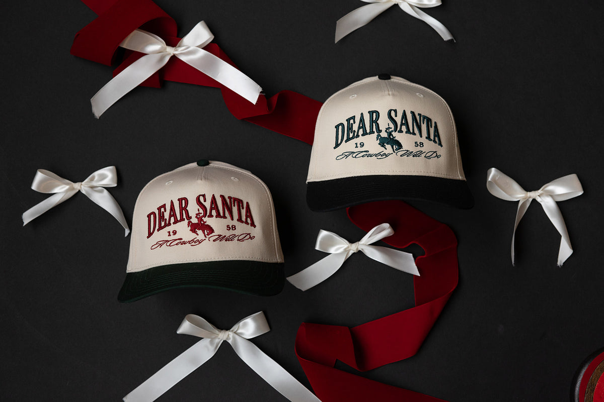 Dear Santa Trucker Hat- Black/Green
