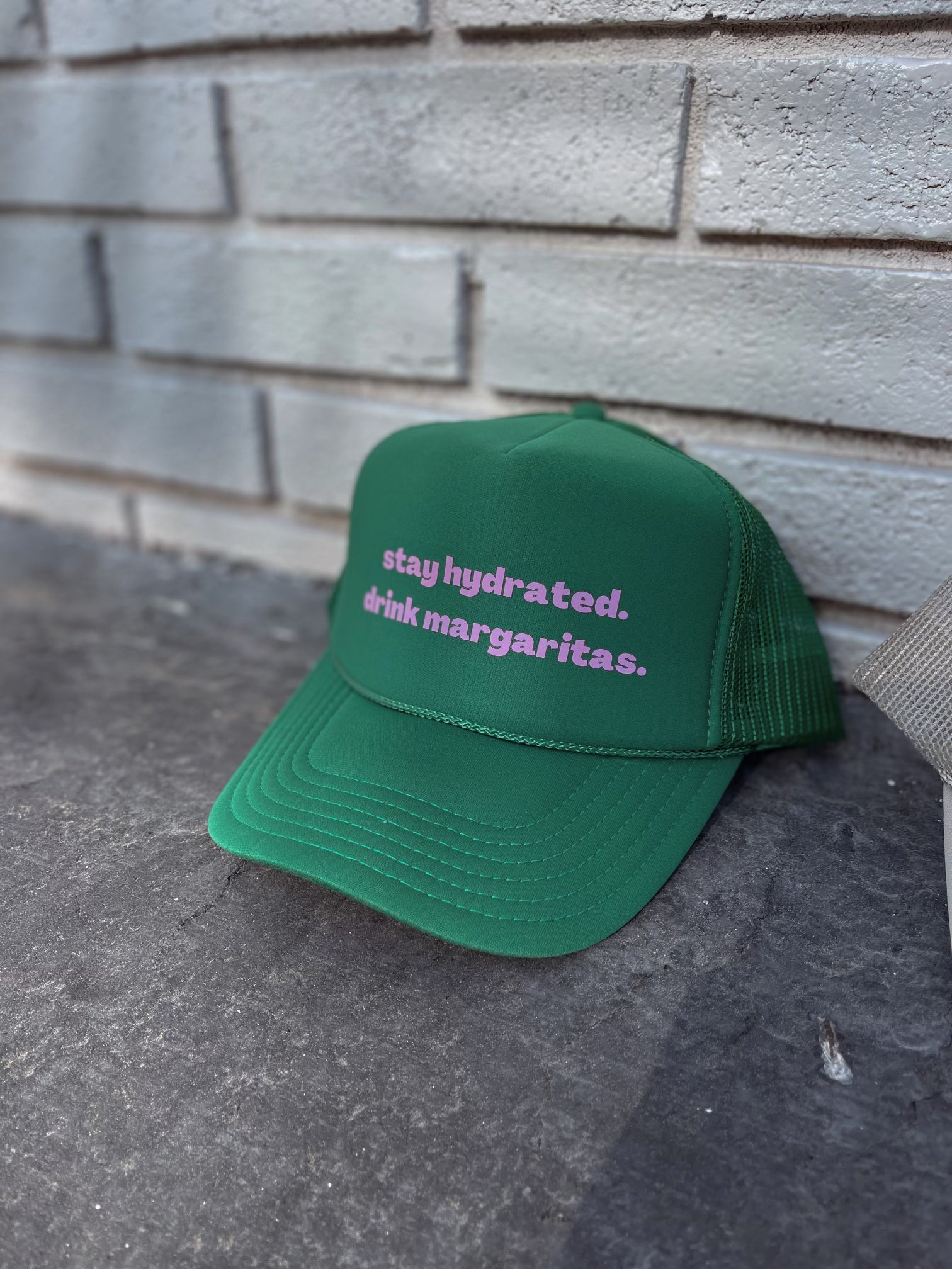 Drink Margaritas Trucker Hat- Green